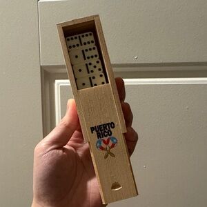 Puerto Rico Wooden Domino Set - Natural
